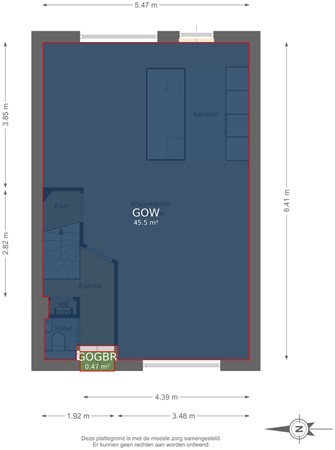 Floorplan - Van Pallandtvliet 21, 2992 WR Barendrecht